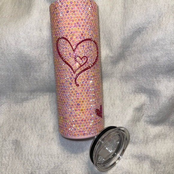 Hearts Bling Rhinestone 20oz Tumbler Cup - Picture 6 of 14